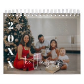 Calendrier 2026 Modern Family Photos Simple Overlay Text  (Protection)