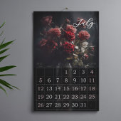 Calendrier 2026 moody floral bouquets