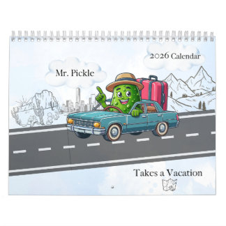 Calendrier 2026 Mr Pickle Takes a Vacation