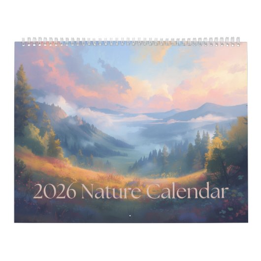 Calendrier 2026 Nature Calendar: A Year in Nature (Protection)