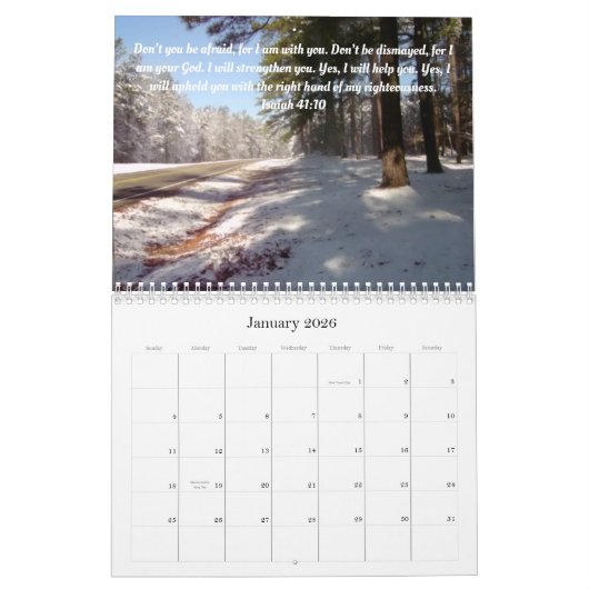 Calendrier 2026 Nature's Blessings Calendar (Jan 2026)