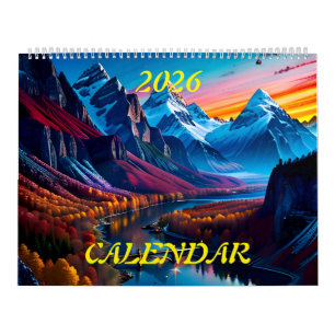 Calendrier 2026 Paysages magnifiques Extraordinaires Deux