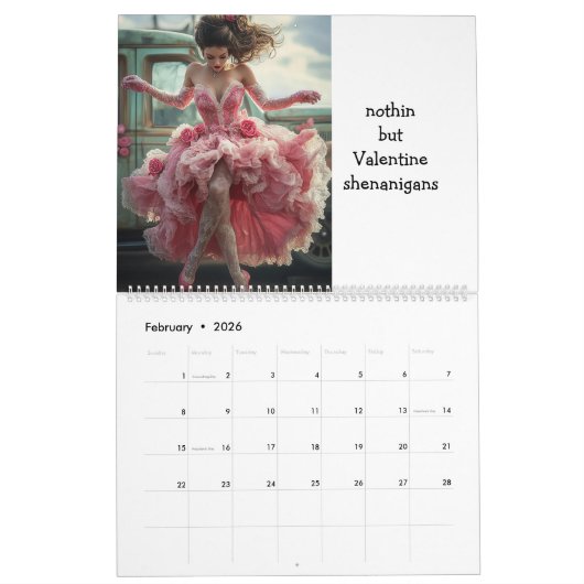 Calendrier 2026 Personalized Customizable Calendar (Feb 2026)