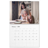 Calendrier 2026 Personalized Family Simple Minimalist  (Feb 2026)