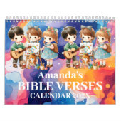 Calendrier 2026 Personalized Kids Bible Verse (Protection)