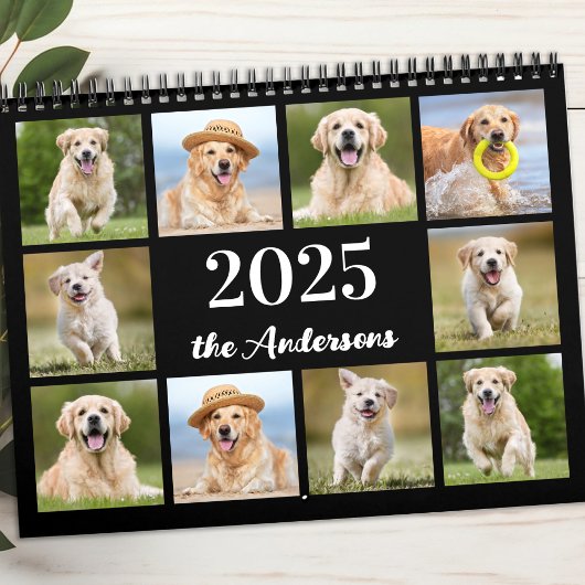 Calendrier 2026 Photo Personnalisée Famille Animaux de Compag