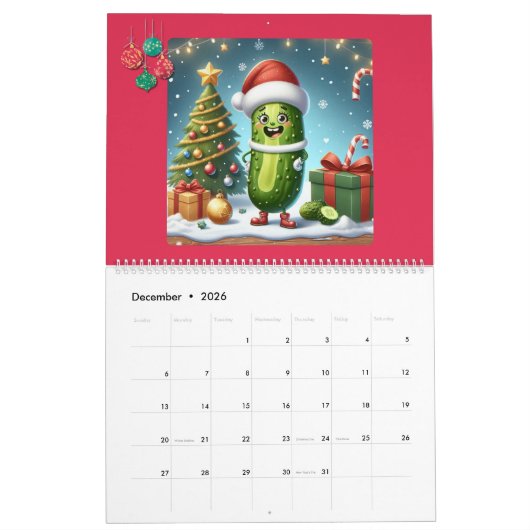 Calendrier 2026 Pickle Character Themed (Dec 2026)