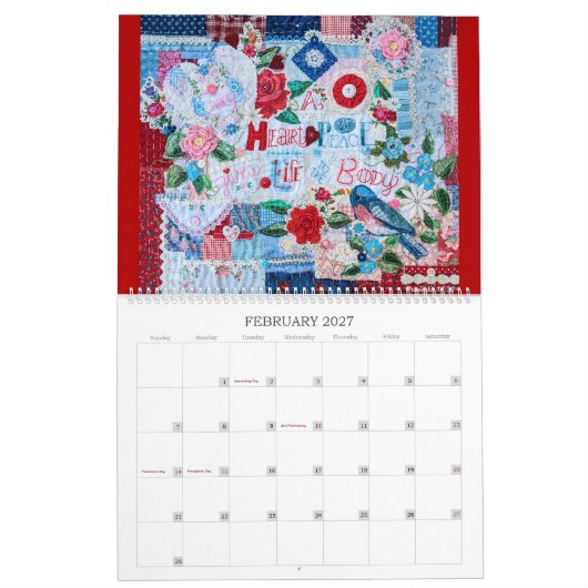 Calendrier 2026 Piece by Peace Scripture Calendar (Feb 2027)