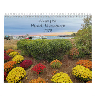 Calendrier 2026 - Plymouth, Massachusetts