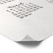 Calendrier 2026 Poster Botanical Jacinthe des bois (Coin)