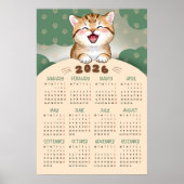 Calendrier 2026 Poster de Chatons Mignons (Devant)