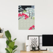 Calendrier 2026 Poster Jardin Japonais (Bureau à domicile)