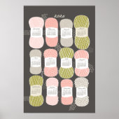 Calendrier 2026 Poster Marron (Devant)