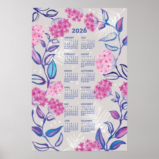 Calendrier 2026 Poster Plante de cire (Devant)