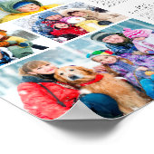 Calendrier 2026 pour affiche simple avec 4 photos (Coin)