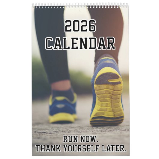 Calendrier 2026 pour coureuse Motivation de course (Protection)