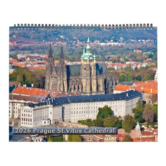 Calendrier 2026 Prague - Cathédrale Saint-Guy (Protection)