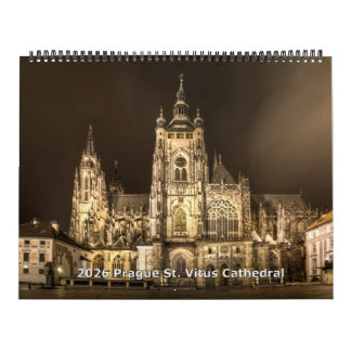 Calendrier 2026 Prague - Cathédrale Saint-Guy la n