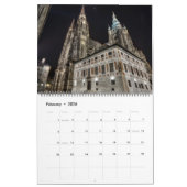 Calendrier 2026 Prague - St.Vitus Cathedral at Night Calendar (Feb 2026)