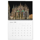 Calendrier 2026 Prague - St.Vitus Cathedral at Night Calendar (Jan 2026)