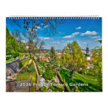 2026 Prague - Terrace Gardens Calendar