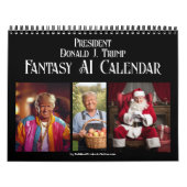 Calendrier 2026 President Donald J Trump AI Fantasy Photo (Protection)