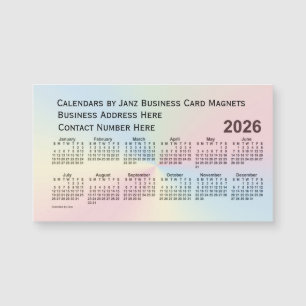 Calendrier 2026 Rainbow Cloud par Janz Magnet