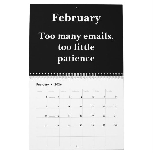 Calendrier 2026 Relatable Office Wall Calendar (Feb 2026)