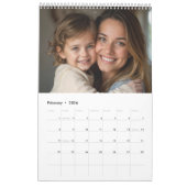 Calendrier 2026 Sage Green Custom Family Photo (Feb 2026)