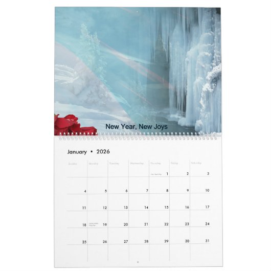 Calendrier 2026 Scenic Seasons Monthly Wall Calendar (Jan 2026)