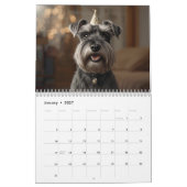 Calendrier 2026 Schnauzer 12-Month Wall Calendar (Jan 2027)