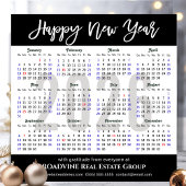 Calendrier 2026 Script moderne carte magnétique d'