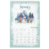 Calendrier 2026 Seasons Watercolor Calendar (Jan 2026)