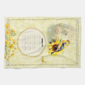Calendrier 2026 Serviette Jaune Chardonneret (Horizontal)