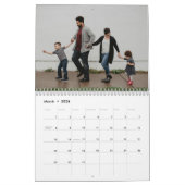 Calendrier 2026 Simple Create Your Own Custom Family Photo  (Mar 2026)