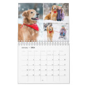 Calendrier 2026 Simple moderne personnalisé Collage photo men (Jan 2026)