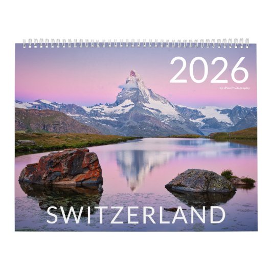 Calendrier 2026 Suisse photo nature & paysage (Protection)