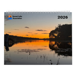 Calendrier 2026 Sunset Lake Calendar
