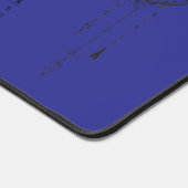 Calendrier 2026 sur tapis de bureau - Lune céleste (Coin)