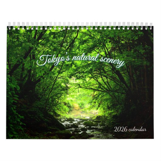 Calendrier 2026 Tokyo Natural Scenery Photo Calendar – Mounta (Protection)