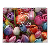 Calendrier 2026 Tulips Wall Calendar (Protection)