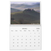 Calendrier 2026 Tuscany landscape photography (Jan 2026)