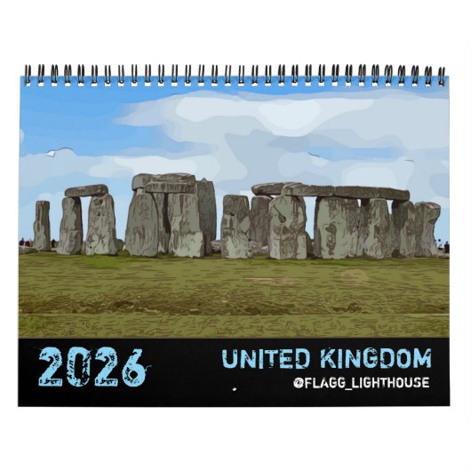 CALENDRIER 2026 UNITED KINGDOM CALENDAR (Protection)