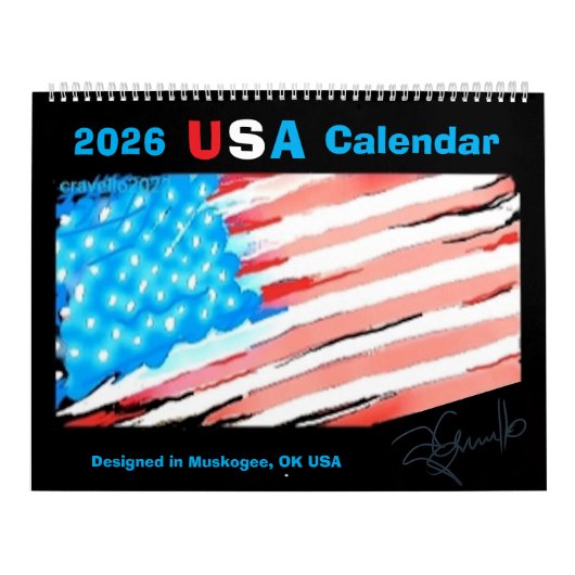 CALENDRIER 2026 USA (Protection)
