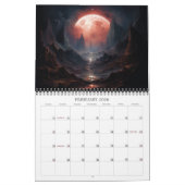 Calendrier 2026 Vues nocturnes 3 Paysage spatial surréaliste  (Feb 2026)