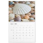 Calendrier 2026 Wall Seashell Calendar Beach Shells Gift (Mar 2026)