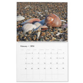 Calendrier 2026 Wall Seashell Calendar Beach Shells Gift (Feb 2026)