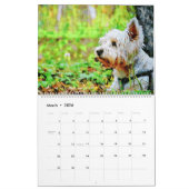 Calendrier 2026 West Highland Terrier Dogs Westie Lover Gift (Mar 2026)