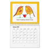 Calendrier 2026 Whimsical Birds Calendar . . . (Feb 2027)