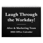 Calendrier 2026 Work Humor Wall Calendar (Protection)